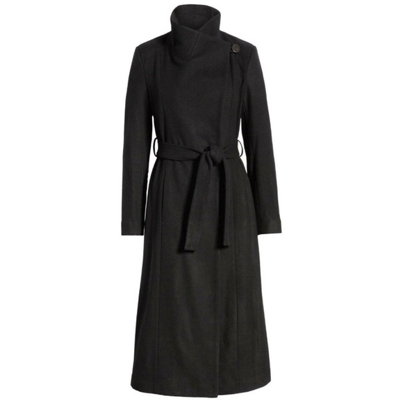 Zara Jackets & Blazers - Like new!! Elegant Wool Black Women's Trench Coat with belt